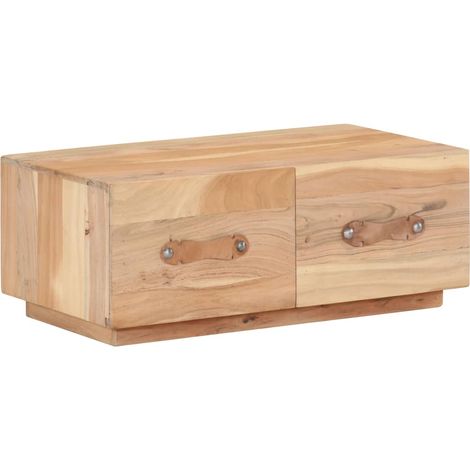 Table basse 90x50x35 cm Bois de récupération massif