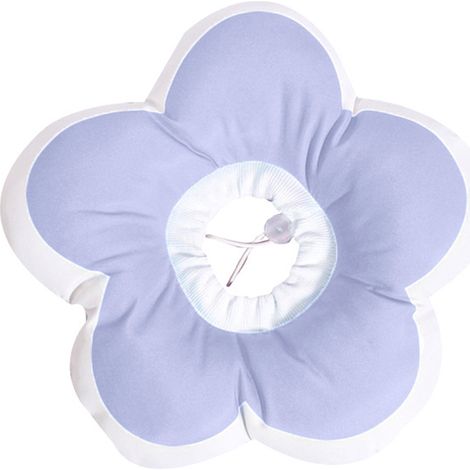 1 Collier de protection souple, forme fleur, réglable, tissu doux, pour convalescence chat (1/5)