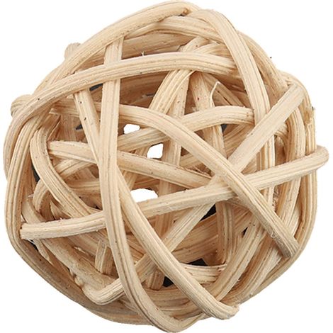 20pcs Boule en rotin, couleur bois naturel, décoration mariage, anniversaire, fête, accessoire photo (1/5)