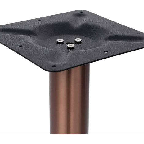 Pied de table de bistro en acier inoxydable robuste style industriel doré Ø 45 x 107 cm (1/5)