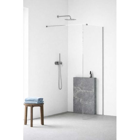 kielle Meara - Paroi de douche Walk-In 120x200 cm, chrome/verre clair 20726WI1200