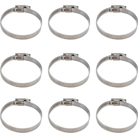 Lot de 30 colliers de serrage réglables de style allemand en acier inoxydable 304 pour conduites de carburant, tailles 40 à 63. (1/5)