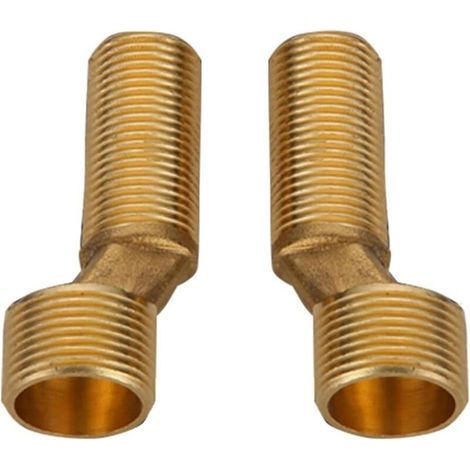– Off-center connection for bath shower mixer – High quality brass – Adjustable spacing 135-165 mm – Thread G1/2 to G3/4 (1/3)