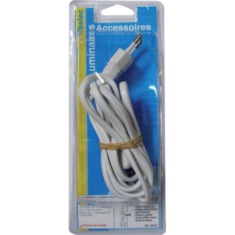 Cavo e interruttore TIBELEC, plastica, bianco TIBELEC