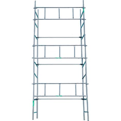 Echafaudages Stéphanois – Échafaudage pack structure 6x3 m – Acier peint – Surface de travail 3 x 0,80 m – Réglage des planchers tous les 50 cm – Conforme NF EN 12810-1 et 2 (1/2)