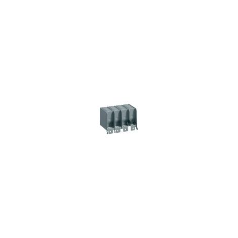 Cache borne x160 4P long pour cosse et rallonge plage HAGER HYA022H (1/2)