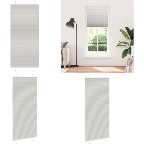 vidaXL Plissee Hellgrau 100x200 cm Stoffbreite 99,4 cm Polyester (1/5)