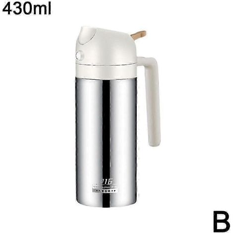 Flacon pulvérisateur d'huile en acier inoxydable pour la cuisine, barbecue et autres usages (2 en 1) (1/5)