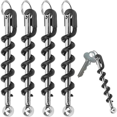 Porte - clés ouvre - bouteille 4pcs, mini ouvre - bouteille, porte - clés ouvre - bouteille professionnel, ouvre - bouteille de vin rouge, ouvre - bouteille personnalisé pour pique - nique, camping et (1/5)