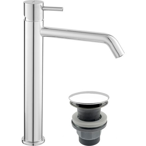 CIRICULUS XL Robinet mitigeur Haut pour vasque à poser + bonde chrome brillant (1/5)