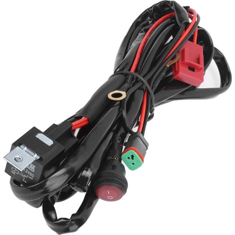 Faisceau de câblage pour projecteur LED 40A 12V IP67 étanche avec connecteur DT pour quad, SSV et voitures (1/5)
