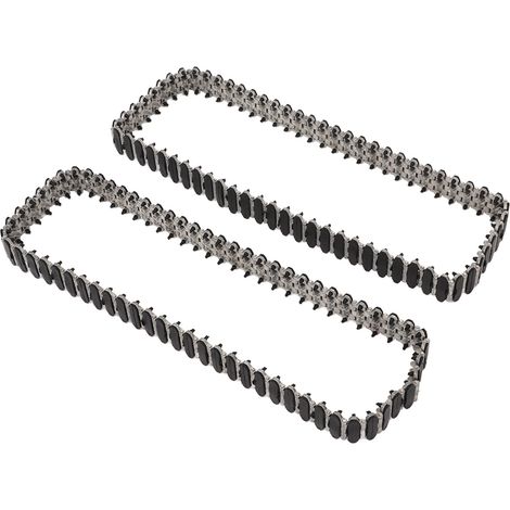 Chaîne de chenille en alliage d'aluminium et plastique haute résistance pour char RC WPL E 1 GAZ 71
