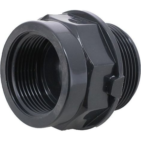 Raccord d'évacuation PVC – Réduction à visser MF 1''1/2 à 1/2'' – Pression maximale 10 bars – Pour installations plomberie