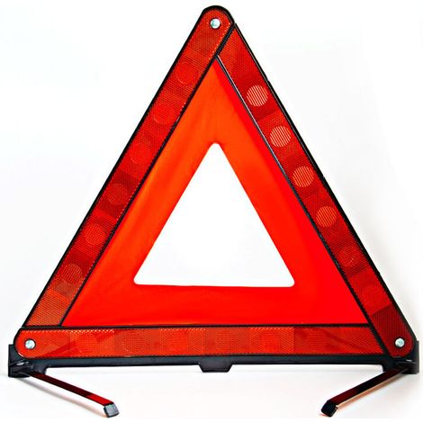 Triangles de signalisation pour Auto,Triangle de Presignalisation Homologue Ce,Euro Triangle d'avertissement pour Véhicules à Moteur Triangle de Sécurité Rouge Lefou (1/5)