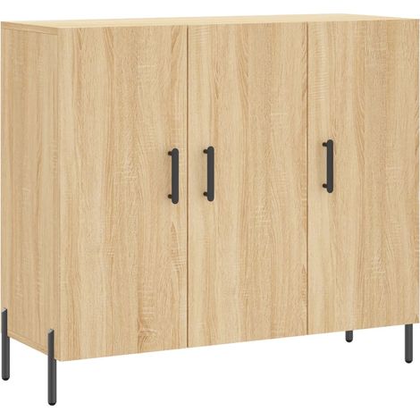 Credenza cassettiera cassettiera mobile contenitore organizer cucina soggiorno soggiorno Sonoma 90 x 34 x 80 cm derivati del legno marrone 020031735
