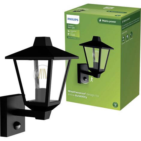 Philips LED Kinno 929004141401 Außenwandleuchte E27 Schwarz (1/5)
