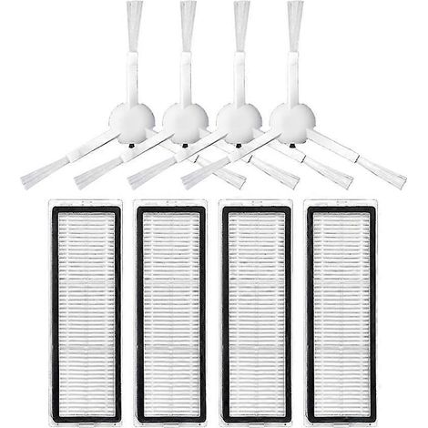 8 Stück waschbare Hepa-Filter-Seitenbürste für Staubsauger B101cn (1/5)