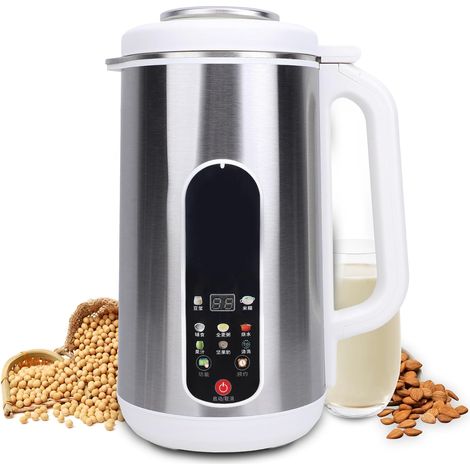 Machine automatique à lait végétal, 1200 ml, pour noix, soja, avoine, yaourt, etc. Avec fonction autonettoyante et réserve, 612 (1/5)