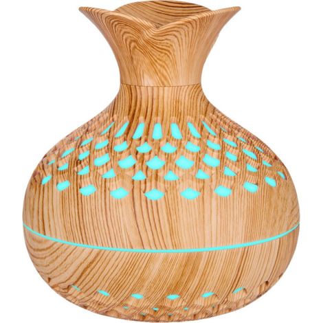 1 diffuseur d'huiles essentielles, ultrasonique, avec lumière LED réglable, humidificateur d'arômes, purificateur d'air pour chambre et bureau (1/5)