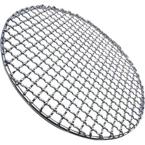Parrilla redonda de acero inoxidable - Sin patas - 25,4 cm (10 pulgadas) (1/5)