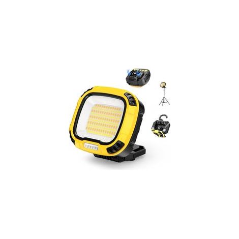 Lampe de travail LED 1200lm, 14 modes, 5400mAh rechargeable – Lampe étanche COB pour atelier, garage, extérieur et urgence