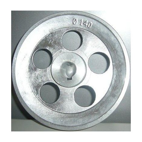 PULEGGIA VOLANO MOTORE ELETTRICO D.140 - 1GOLA - FORO 19 ABAC ORIGINALE (1/2)