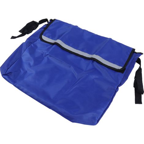 Sacoche pour main courante de fauteuil roulant, sac de rangement pour fauteuil roulant, sac à suspendre pour la plupart des fauteuils roulants (bleu)