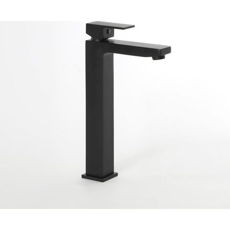 Milano Preto High Rise Mono Basin Mixer Tap - Black (1/5)