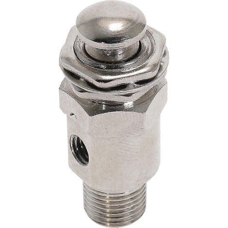 Vanne à bouton-poussoir pneumatique TAC-3P, 2 orifices, filetage 1/8 pouce (1/4)