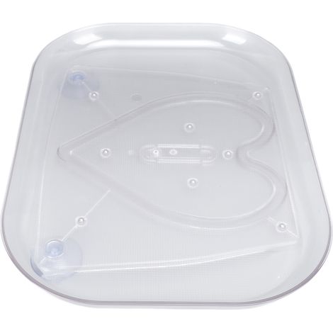 Organisateur de plateau tournant pour réfrigérateur, étagère de rangement rectangulaire transparente pour condiments, idéale pour la cuisine (petit format). (1/5)