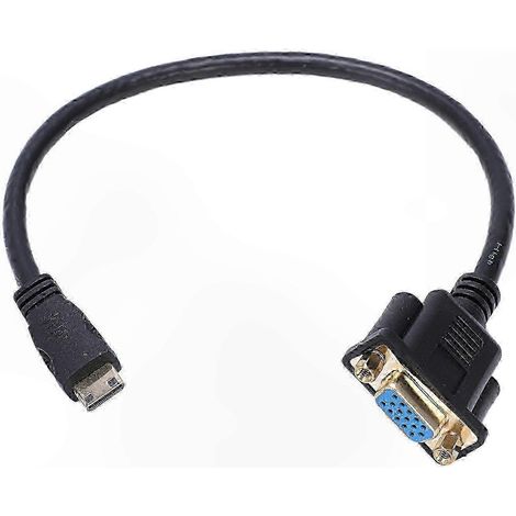 Adaptateur HDMI vers VGA pour ordinateurs portables et projecteurs, 30 cm (1/5)