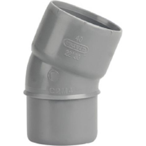 Coude PVC mâle-femelle 22-30° D40 - WAVIN - 3025730 (1/5)