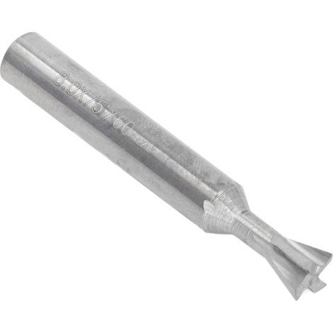 Fraise à queue d'aronde, fraise en carbure à 4 dents, queue universelle, pour travaux à 75 degrés. (1/5)