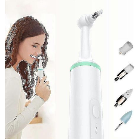 Polisseuse de dents électrique multifonctionnelle, élimine les taches et la plaque dentaire, blanchit les dents, outil de nettoyage dentaire, élimine les impuretés dentaires (1/5)