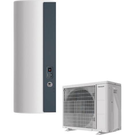 Thermor – Chauffe-eau thermodynamique Aéromax Split 3 200L Vertical mural – COP 3,07 – Installation flexible jusqu'à 20m – THEPACKSPLIT3200