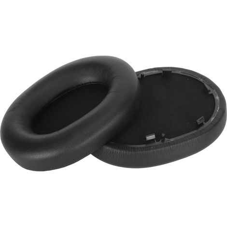 Ersatz-Ohrpolster aus Memory-Schaum und Kunstleder für Sony WH-1000XM5, geräuschisolierend, schwarz (1/5)