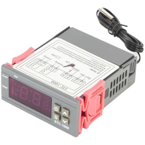Digital Temperature Controller Cooling and Heating Thermostat with NTC Sensor STC-100012V (1/5)