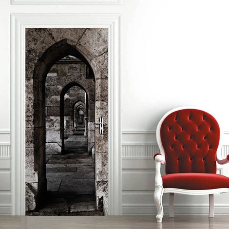 (38,5 x 200 cm x 2 pièces) Autocollants de porte effet 3D 19 (1/4)
