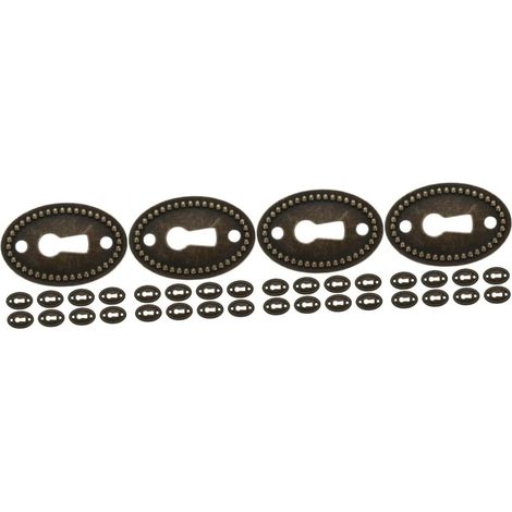 SHINEOFI Lot de 48 cache-trous serrure décoratifs ovales pour (1/5)