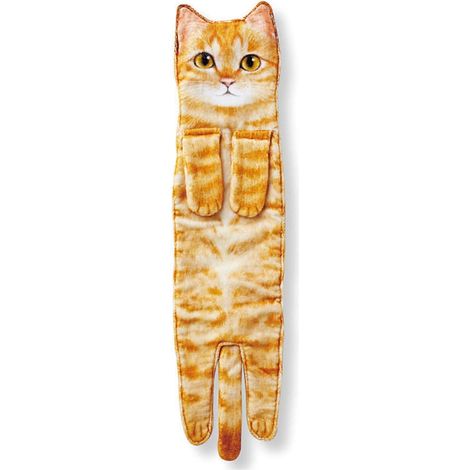 Serviette chat mignon, serviette visage multifonctionnelle en microfibre, serviette ultra douce et absorbante pour la salle de bain de la maison (1/5)
