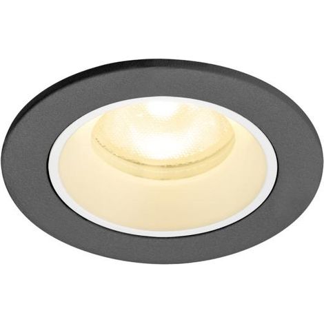 Spot encastré NUMINOS® XS intérieur 3000 K 55° IP20 rond noir / blanc - SLV - 1009296 (1/2)