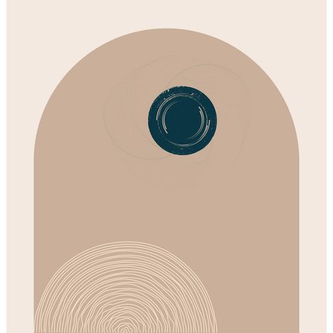 Papier peint panoramique - Boho - 130 cm x 135 cm (1/2)