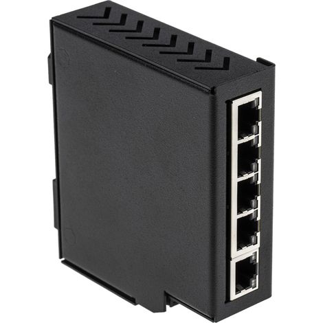 Switch Ethernet 5 Ports RJ45, 10/100Mbit/s, montage Rail DIN ( Prix pour 1 )