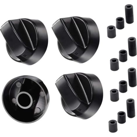 Bardusch-4 boutons commande universels – compatible presque toutes cuisinières/gaz/four – remplacement facile (1/5)
