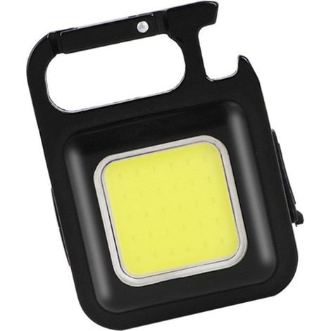 Lampe porte-clés haute intensité, mini lampe de secours portable d'extérieur, lampe de travail, lampe torche, haute luminosité, lampe de réparation magnétique portable et puissante, batterie au lithiu (1/4)