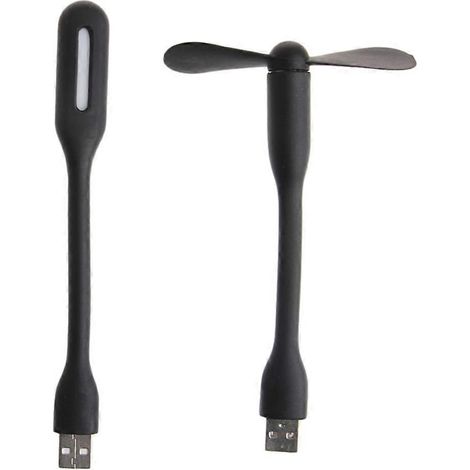 Ventilateur USB 5V avec lampe LED USB pour batterie externe, ordinateur portable et gadget (1/4)