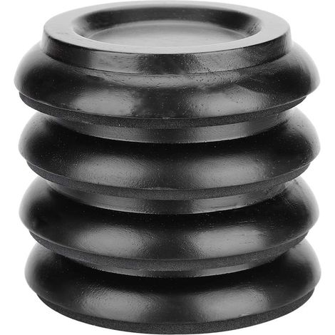 4-pièces de protection du sol piano Caster Cups Pads pied de piano, rond en bois de hêtre piano Caster Cup pied Pad Set debout piano Caster Cups accessoires,noir