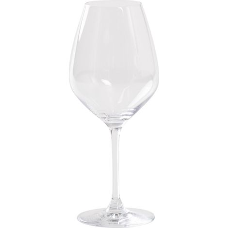 Solution Set 6 Calici in Vetro Sonoro Superiore per Degustazione Vini Rossi di Media Struttura, Capacità 43 cl, Design Elegante e Trasparente