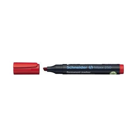 Schneider Permanentmarker Maxx 250 125002 2-7mm Keilspitze rot (1/4)