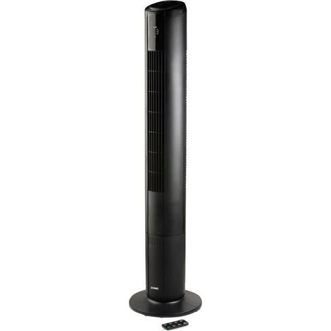 Ventilatore a colonna - DOMO - 50 W - Illuminazione ambientale - Ampia oscillazione - Altezza 105 cm - 5 velocità - Telecomando incluso